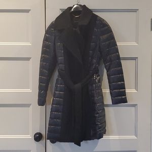 Down tie waist jacket